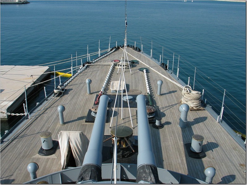 view of the battleship