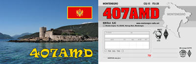 QSL image for 4O7AMD