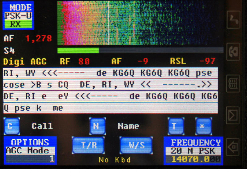 STM32-SDR in PSK operation