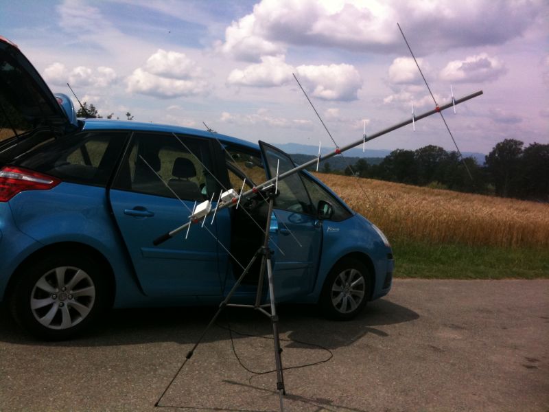 HB9WDF/p with hoebrewed Antenna