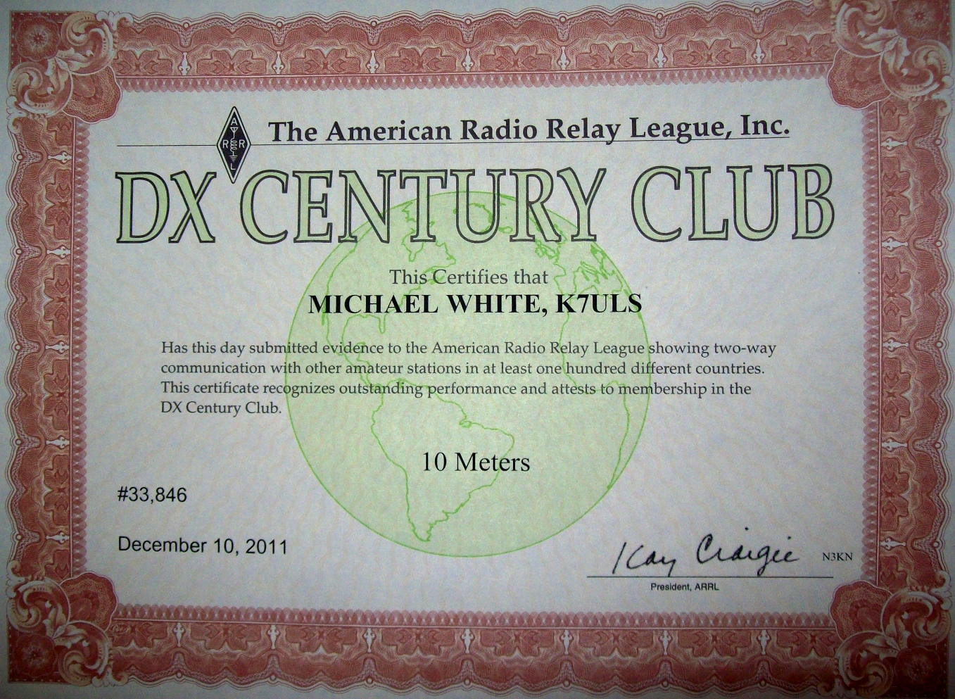 10 METERS DXCC