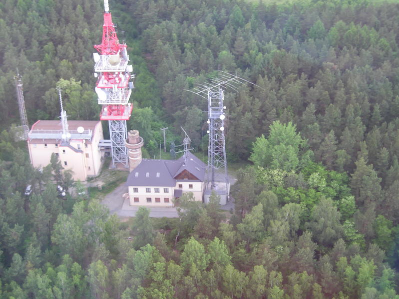 Helicopter view (piloted by me - Robinson H44) of my first remotelly controlled QTH near Plzen